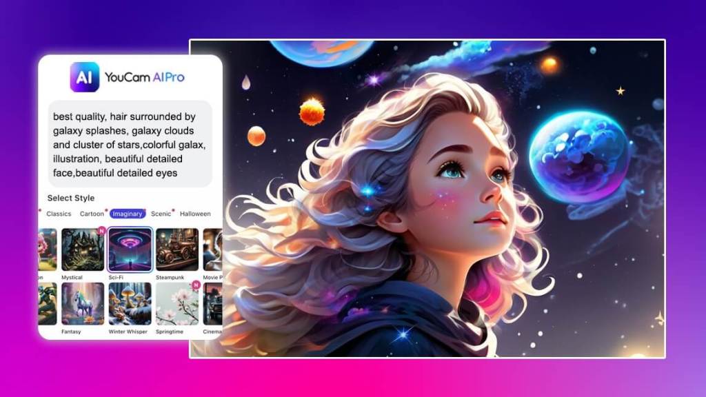 YouCam AI Pro incluye una opción para crear avatares a partir de selfies